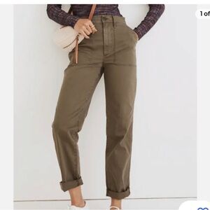 Madewell Perfect Vintage Workwear Pant size 31 green